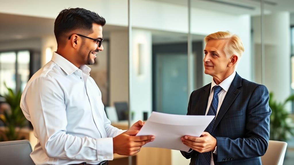 How to choose a commercial real estate broker in Miami — professional broker meeting with client